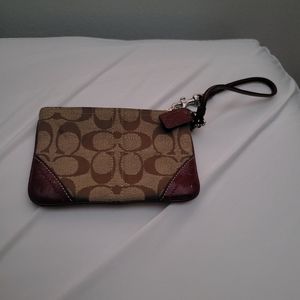 Coach wristlet/wallet